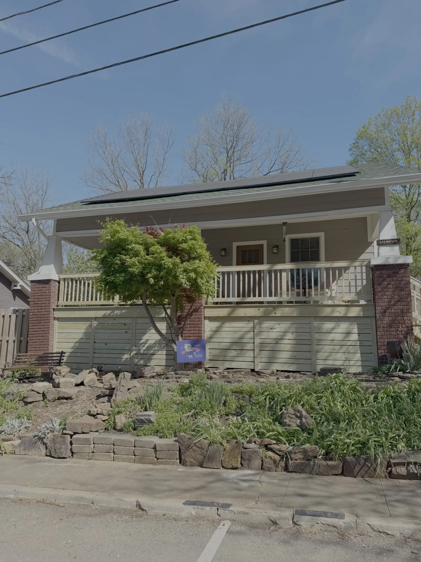 Front porch and deck of a home